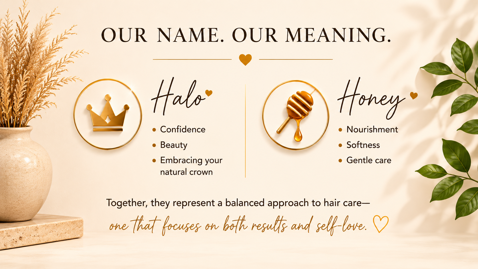 Our name, our meaning: Halo and Honey