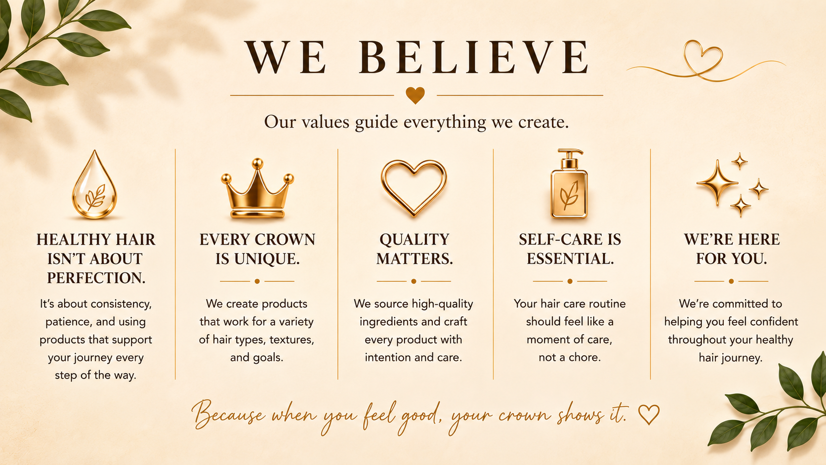 Halo and Honey values and beliefs